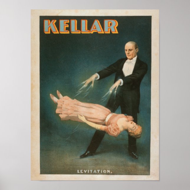 Póster Kellar Levitation Magic Poster #1 (Frente)