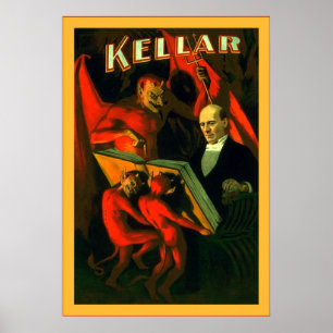 Póster Kellar ~ Poster magicista vintage