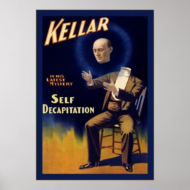 Póster Kellar ~ Poster magicista vintage (Frente)