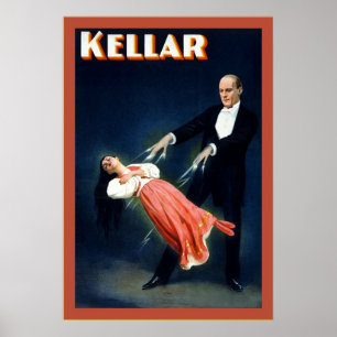 Póster Kellar ~ Poster magicista vintage