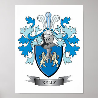 Póster Kelly Family Crest