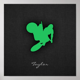 Póster Kelly Green Motocross