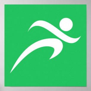 Póster Kelly Green Running