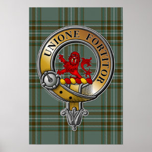 Póster Kelly Tartan & Badge