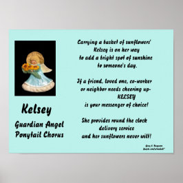 PÓSTER KELSEY-GUARDIAN ANGEL PONYTAIL CHORUS POSTER