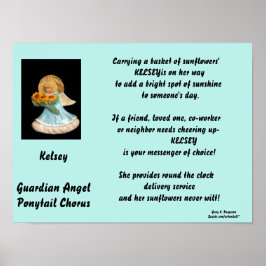 PÓSTER KELSEY-GUARDIAN ANGEL PONYTAIL CHORUS POSTER