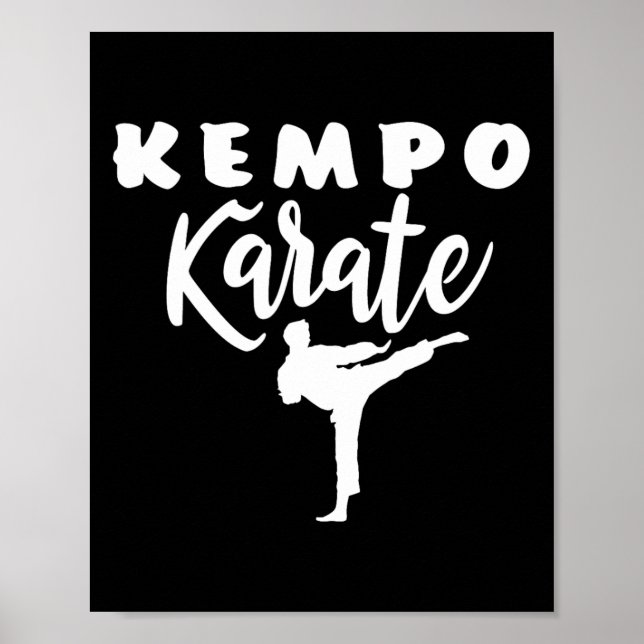 Póster Kempo Karate Kenpo Artes Marciales Shaolin (Frente)