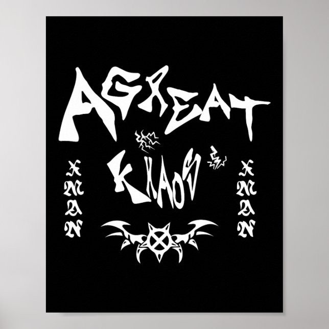 Póster Ken Carson Merch Design Agc (Frente)