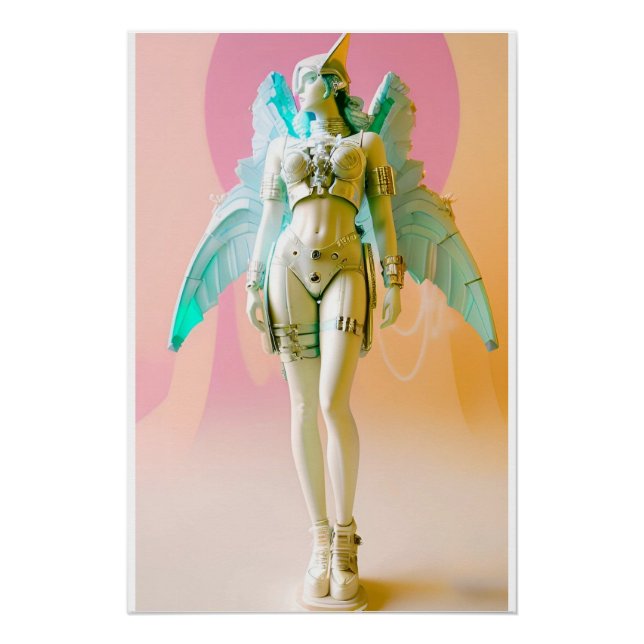 Póster Ken Gage Future Perfect Vaporwave Angel (Anverso)