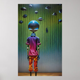 Póster Ken Gage Keeper of Worlds Sci-Fi Fantasy