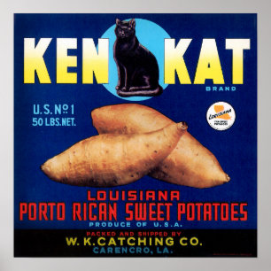 Póster Ken Kat Porto Rican Sweet Potates