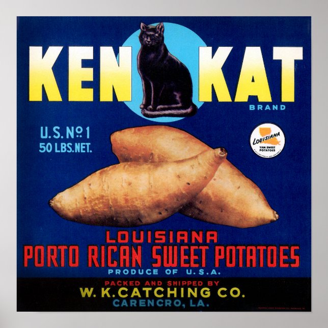 Póster Ken Kat Porto Rican Sweet Potates (Frente)