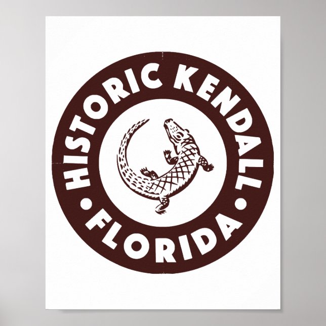 Póster Kendall Florida Circle - Brown (Frente)