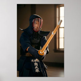 Póster Kendo japonés