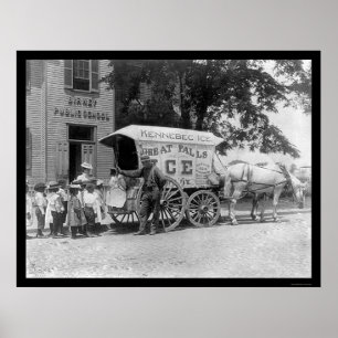 Póster Kennebec Ice Wagon 1899