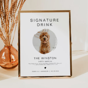 Póster KENNEDY Minimalista 1 Foto Firma de Bebida para Ma