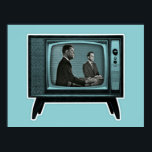Póster Kennedy Nixon Debate televisivo de 1960<br><div class="desc">El debate presidencial de 1960 entre el senador estadounidense John F. Kennedy y el vicepresidente Richard Nixon fue la primera vez que se televisó un debate presidencial en Estados Unidos. El debate se transforma en un retro gráfico de arte pop en el diseño del Debate Kennedy Nixon de 1960. Un...</div>