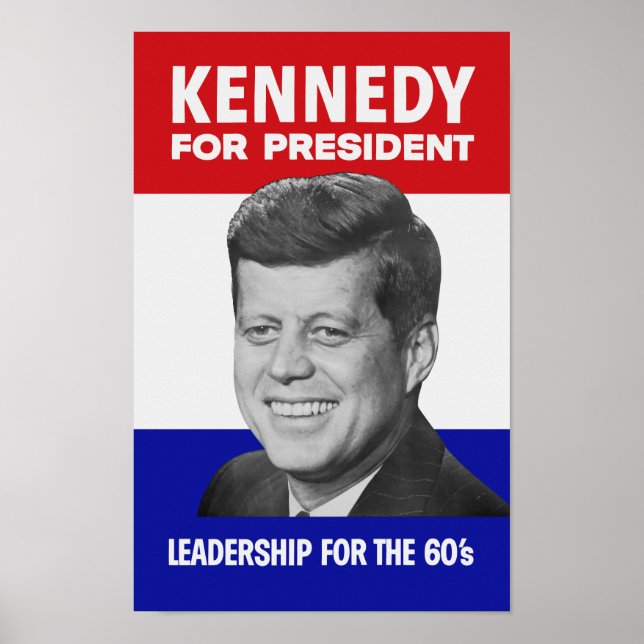 Póster Kennedy Por El Presidente 1960 (Frente)