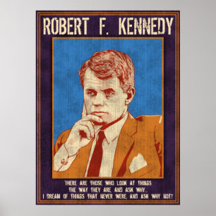 Póster ¿Kennedy, Roberto - "por qué no? "