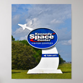 Póster Kennedy Space Center Visitor Complex Sign