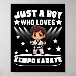 Póster Kenpo Americano Un Niño Que Ama A Kenpo Karate