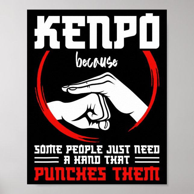 Póster Kenpo Fighter Weapons Kenpo Instructor Karate Mart (Frente)