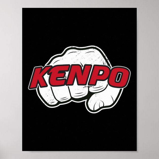 Póster Kenpo Karate Artes Marciales Autodefensa (Frente)