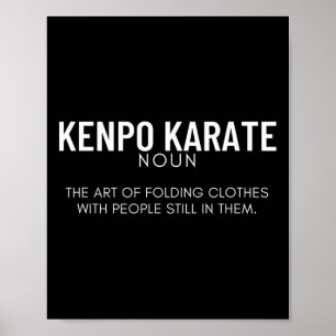 Póster Kenpo Karate Definition Funny American Kenpo