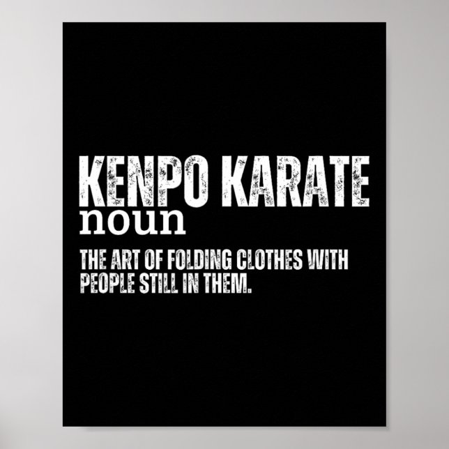 Póster Kenpo Karate Definition Funny American Kenpo 1 (Frente)