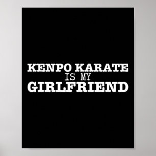 Póster Kenpo Karate Es Mi Novia Funny Estadounidense Kenp
