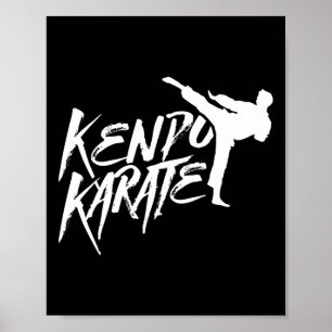 Póster Kenpo Karate Fighter Saquea Artes Marciales