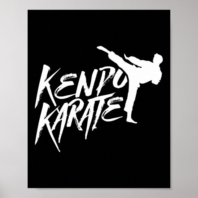 Póster Kenpo Karate Fighter Saquea Artes Marciales (Frente)