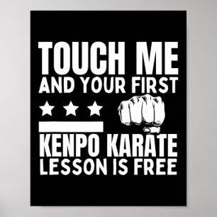 Póster Kenpo Karate Lección Para Entrenador Gratuito Esta