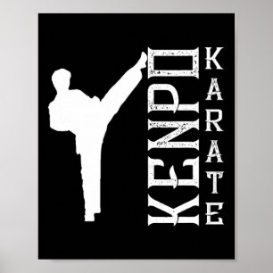 Póster Kenpo Karate Marcial de entrenador de combate de d
