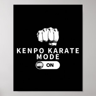 Póster Kenpo Karate Mode En Kenpo Estadounidense Divertid