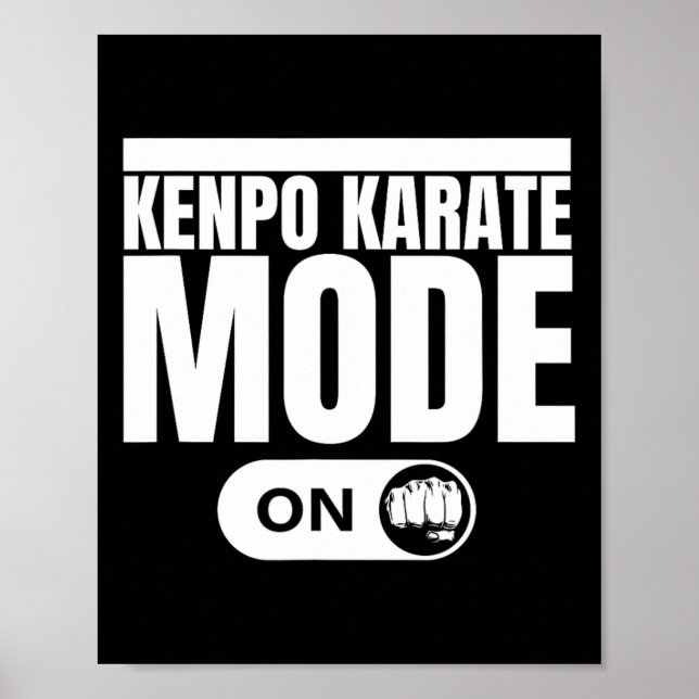 Póster Kenpo Karate Mode On Funny American Kenpo 1 (Frente)