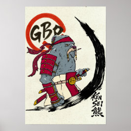 Póster Kensei Bear Scroll