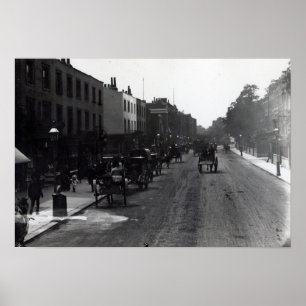 Póster Kensington High Street, Londres