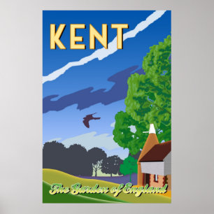 Póster Kent - The Garden of England