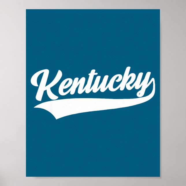 Póster Kentucky - diseño retro - clásico  (Frente)