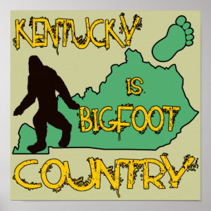Póster Kentucky es país de Bigfoot