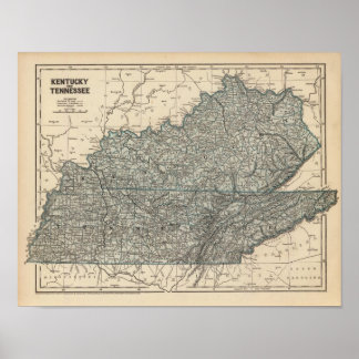 Póster Kentucky, Tennessee