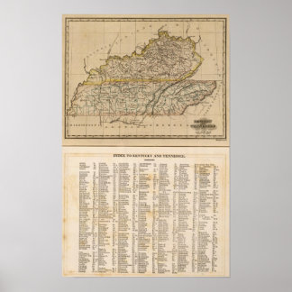 Póster Kentucky, Tennessee