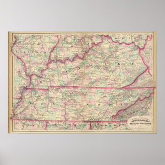 Póster Kentucky, Tennessee 2