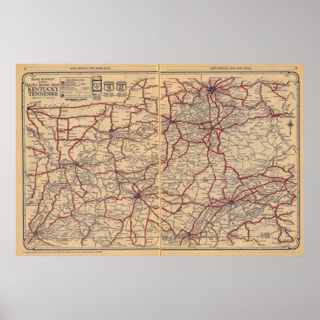 Póster Kentucky, Tennessee 3 (Frente)