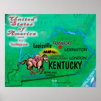 Póster Kentucky USA