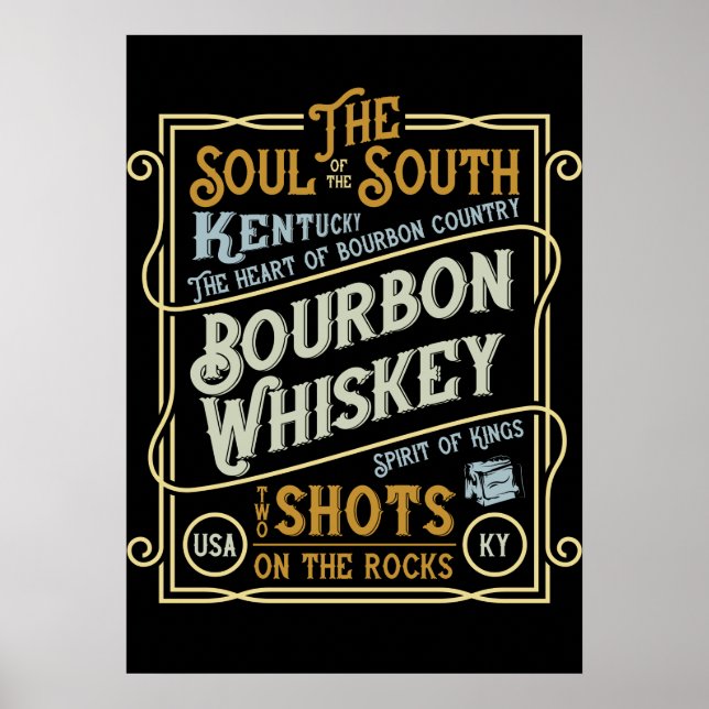 Póster Kentucky Whiskey (Frente)