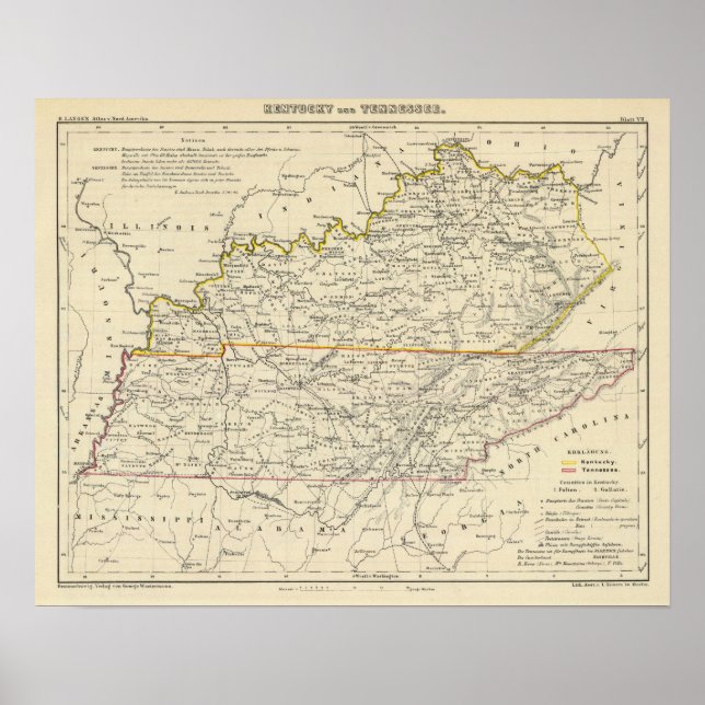 Póster Kentucky y Tennessee (Frente)