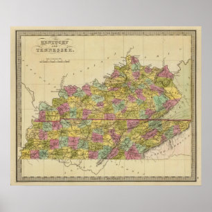 Póster Kentucky Y Tennessee