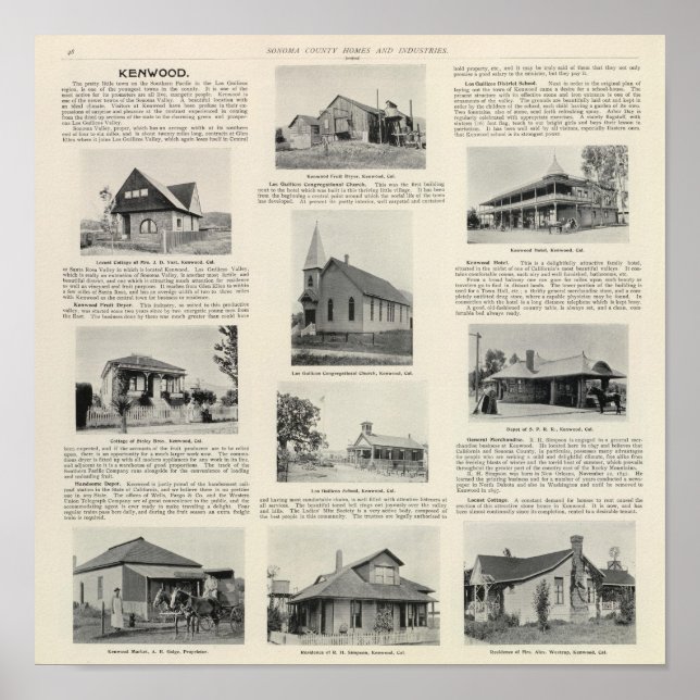 Póster Kenwood, California (Frente)